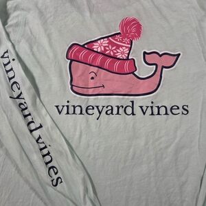 Vineyard Vines Pink Whale Long Sleeve Shirt
